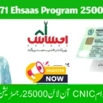 8171 Ehsaas Program 25000 Bisp Cnic Check Online & Registration 2025