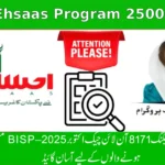 8171 Ehsaas Program 25000 BISP – Easy Guide 2025