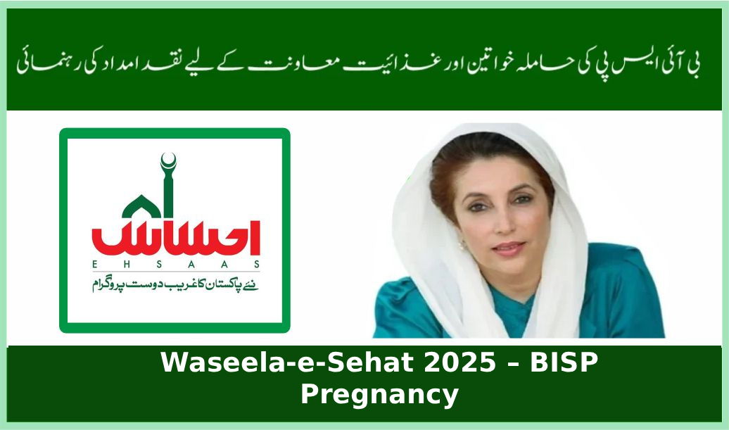 Waseela-e-Sehat 2025 – BISP Pregnancy & Nutrition Cash Support Guide