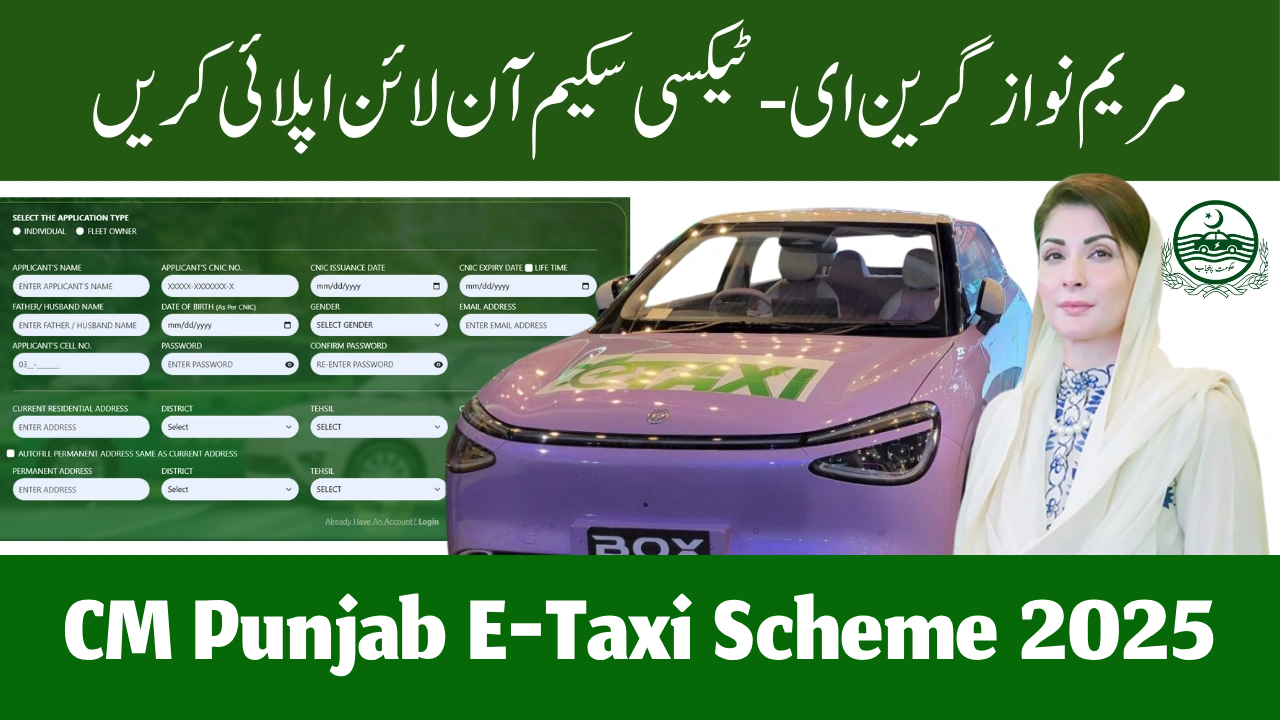 CM Punjab E-Taxi Scheme 2025