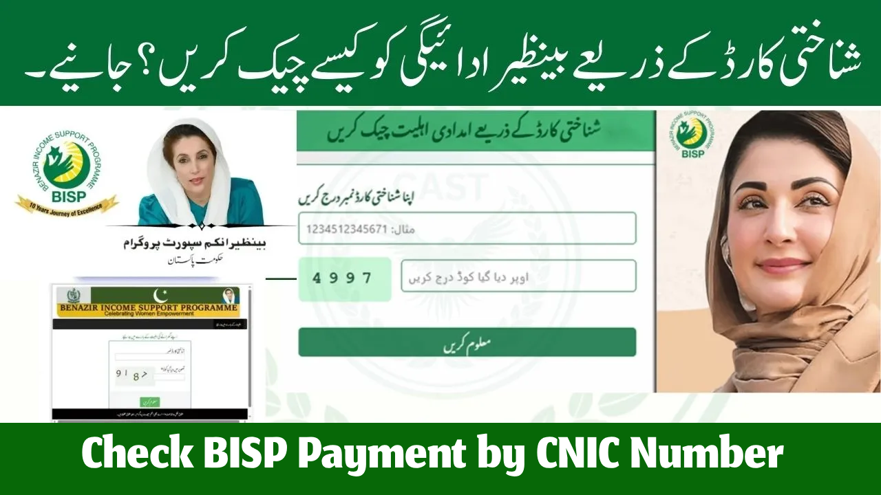 How to Check BISP Payment by CNIC Number Detail Tracking System in 2025