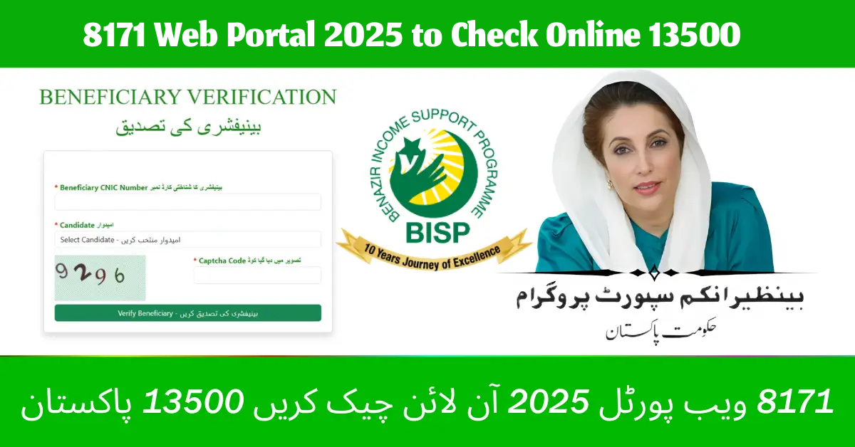 How to Use the 8171 Web Portal 2025 to Check Online 13500 Payments Easily