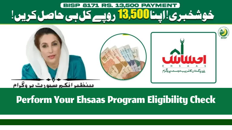 How to Easily Perform Your Ehsaas Program Eligibility Check in Pakistan