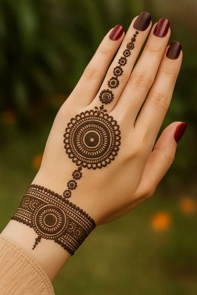 Simple Finger Mehndi Design