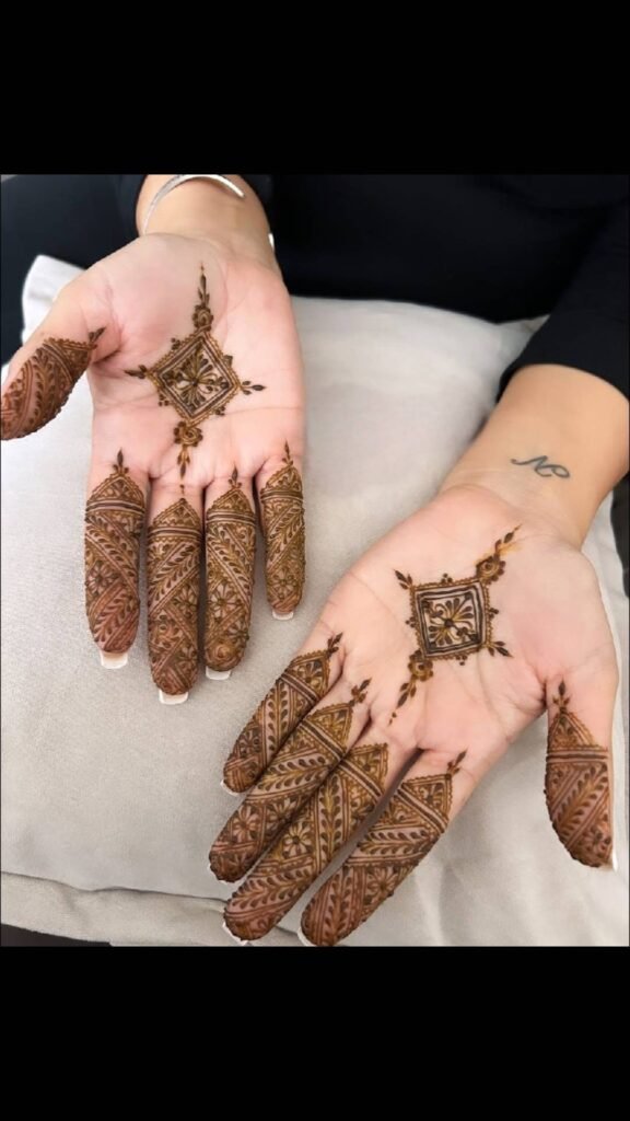 Front Hand Simple Mehndi Design