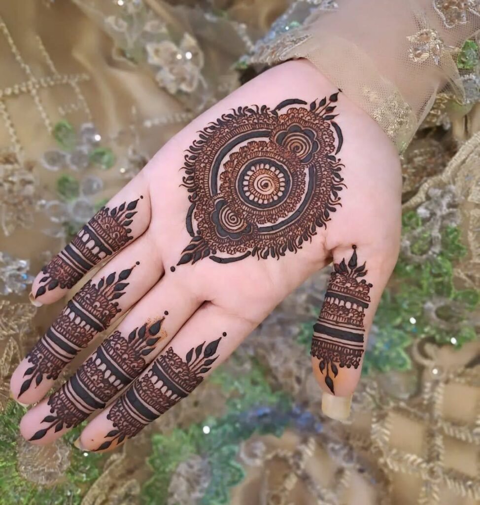 Front Hand Simple Mehndi Design