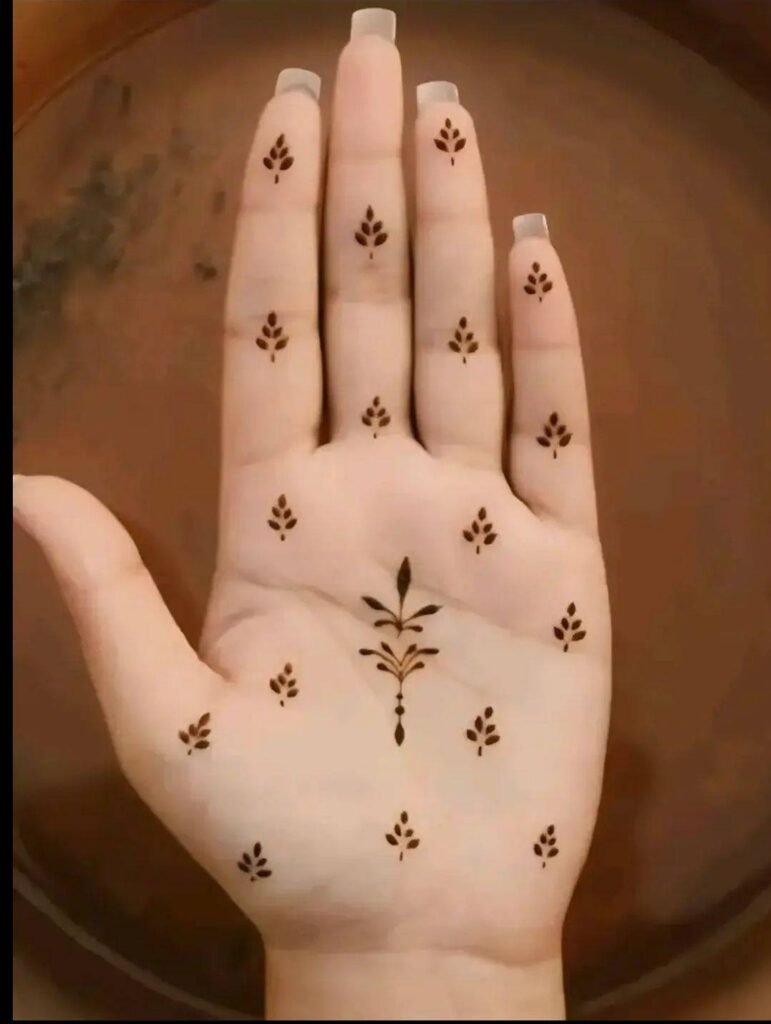 Front Hand Simple Mehndi Design