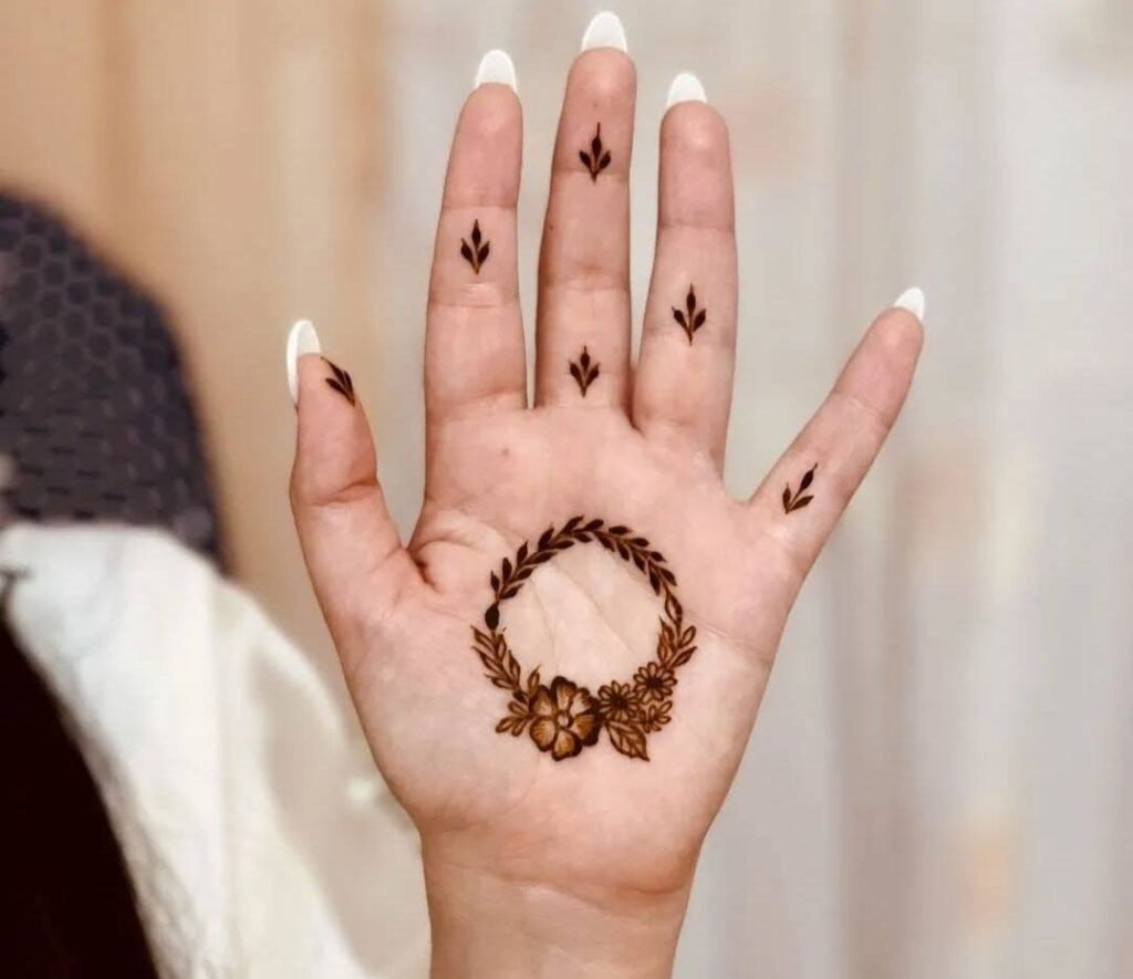Front Hand Simple Mehndi Design