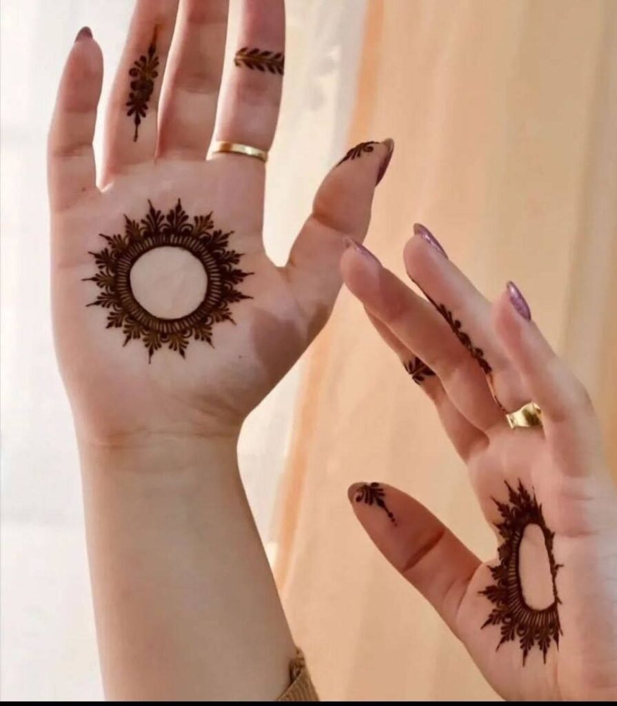 Front Hand Simple Mehndi Design