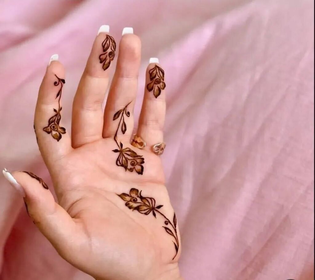 Front Hand Simple Mehndi Design