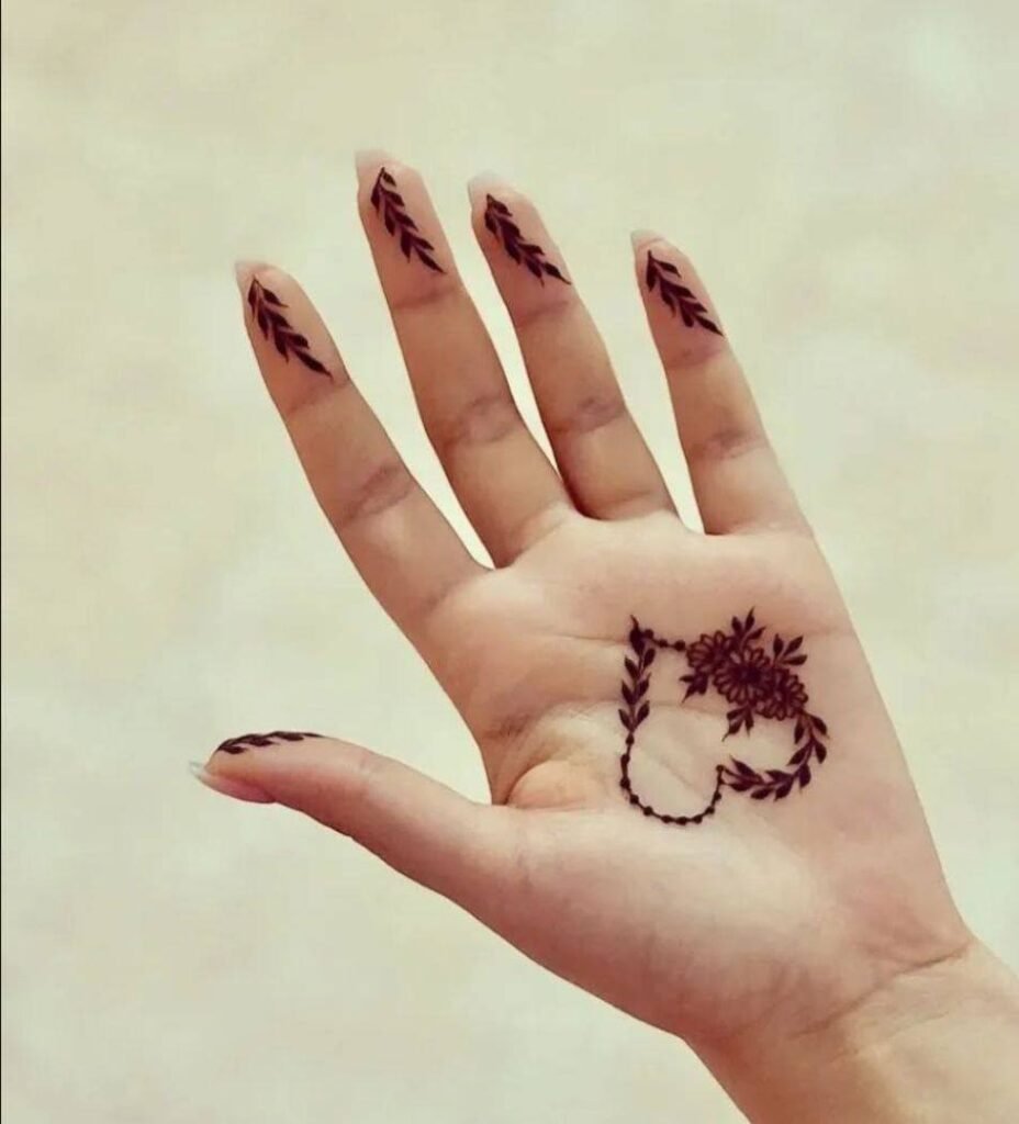 Front Hand Simple Mehndi Design