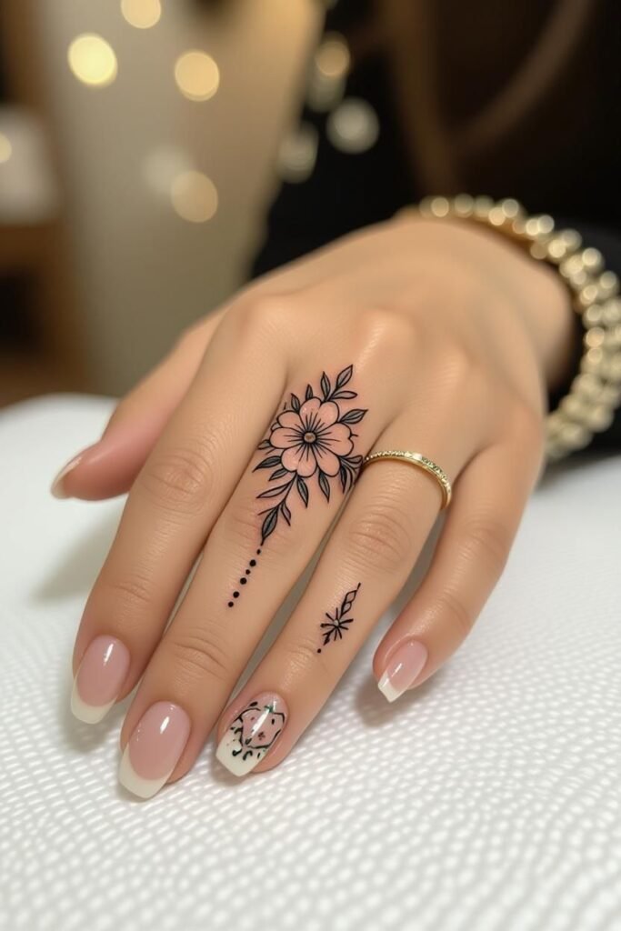 Simple Finger Mehndi Design