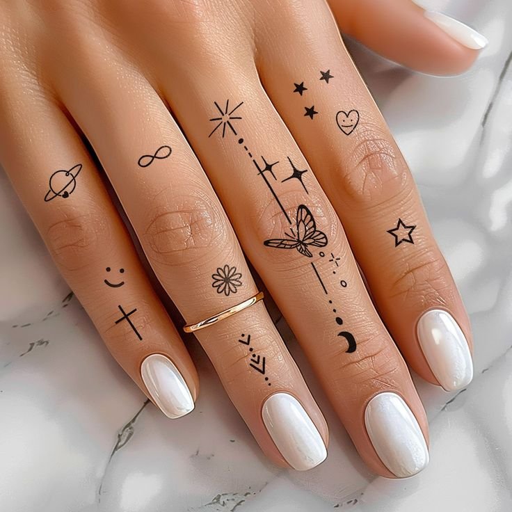 Simple Finger Mehndi Design
