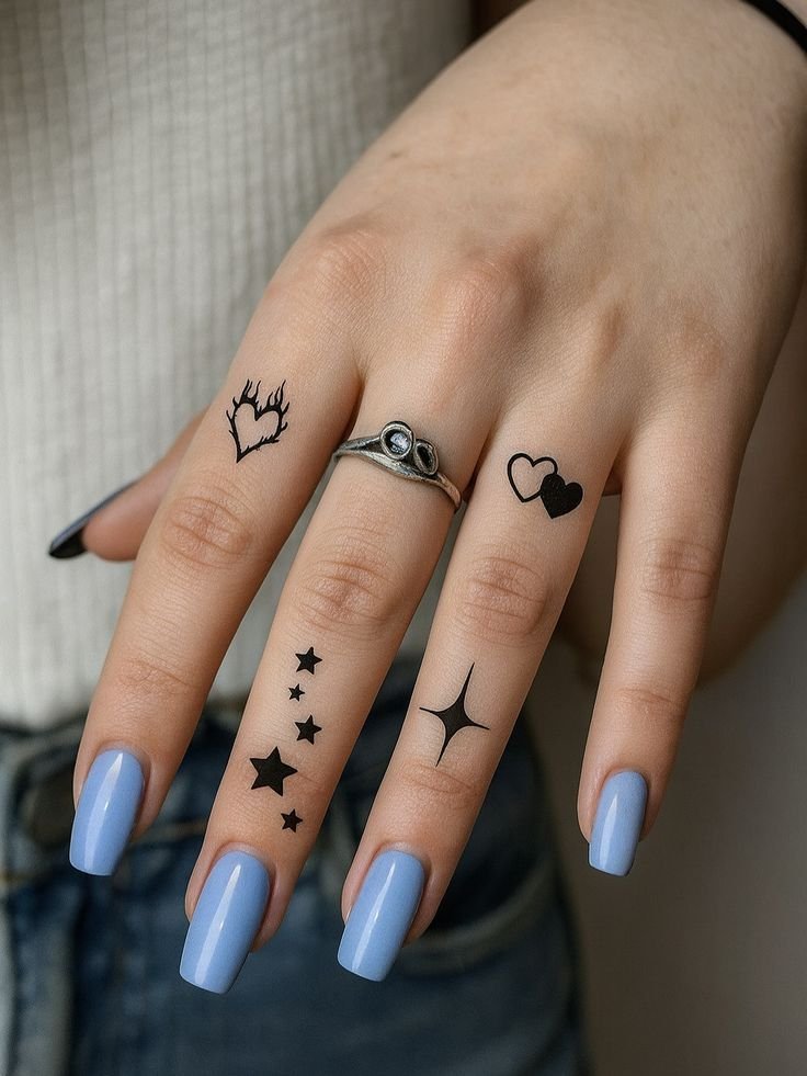 Simple Finger Mehndi Design