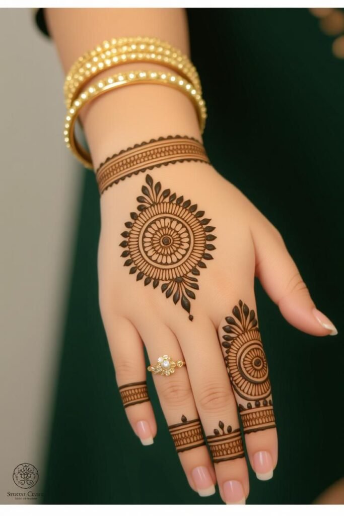 Simple Finger Mehndi Design