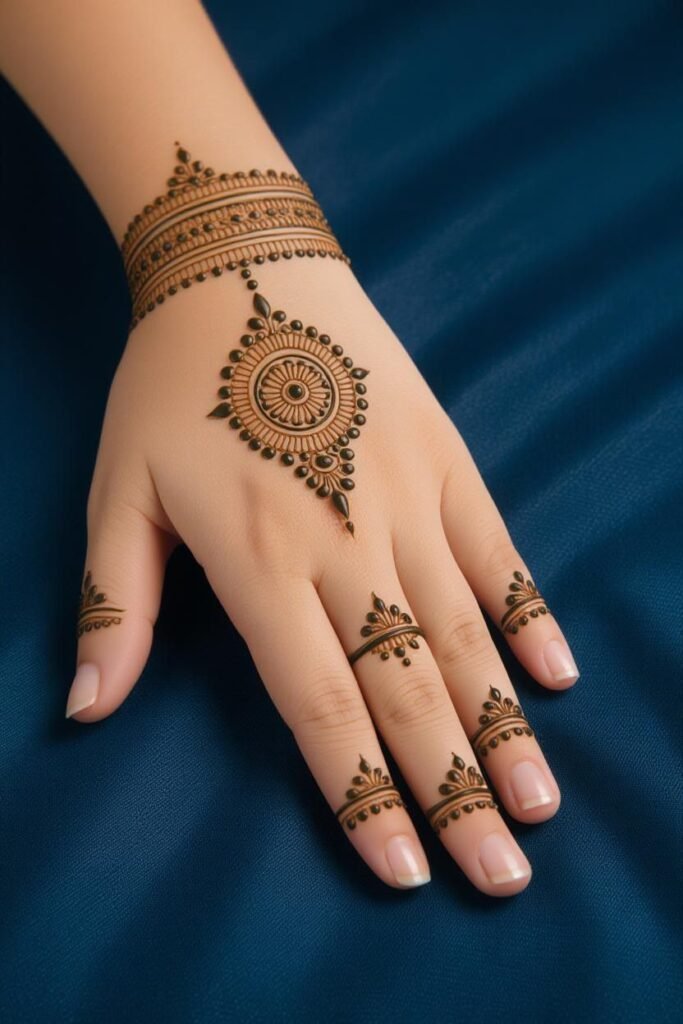 Simple Finger Mehndi Design